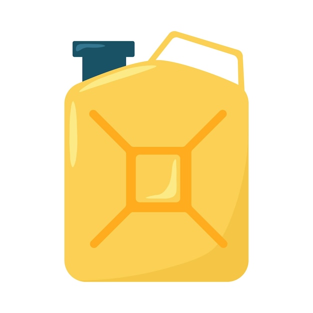 Canister of gasoline with a fuel Petrol can icon Vector illustration