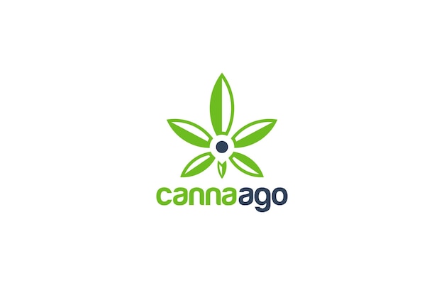 cannabis and cbd herbalism logo design templates