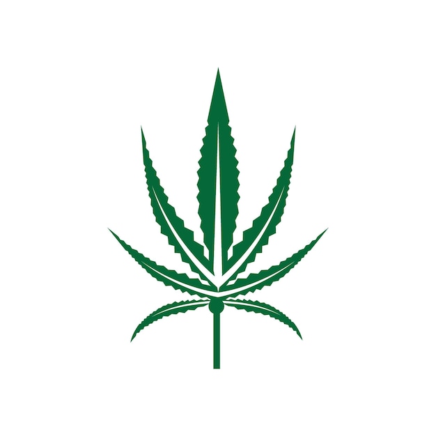 Cannabis leaf symbol and icon