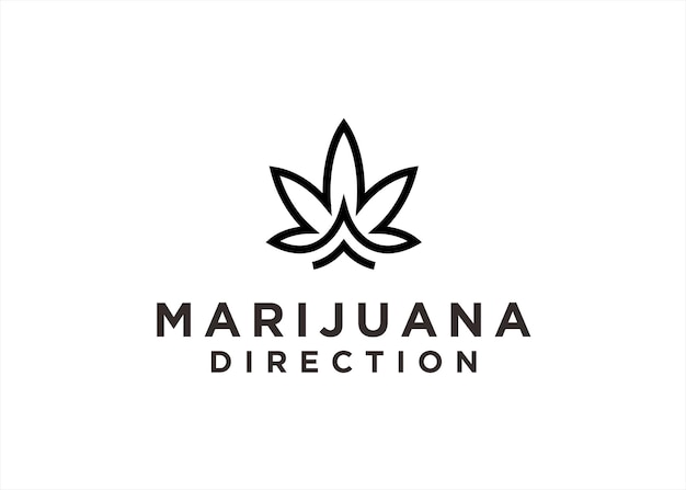 cannabis logo design vector illustration