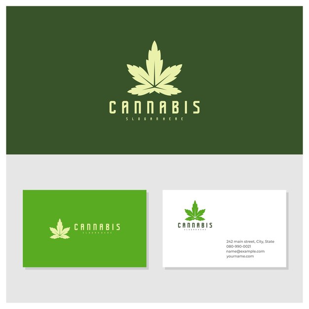 Cannabis logo vector template Creative Cannabis logo design concepts