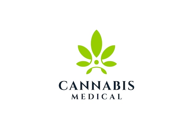 Cannabis organic grass care logo design