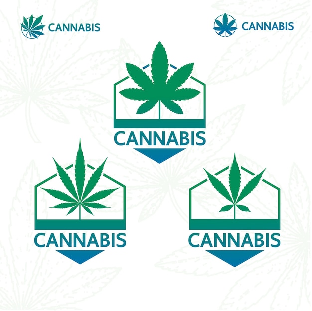 Cannabis plant logo 