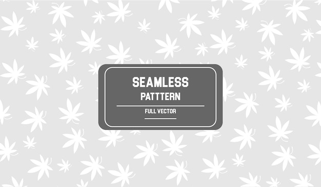 Cannabis seamless pattern design template background