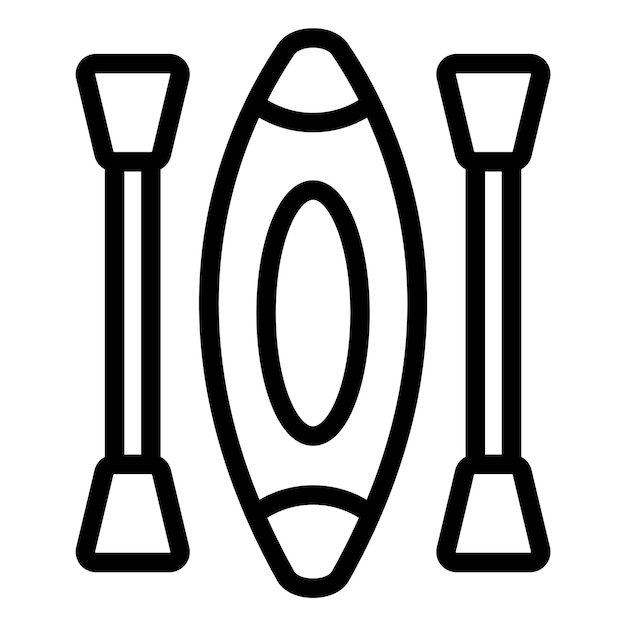 Canoe Vector Icon Design Illustration