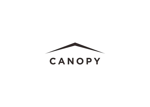 canopy logo design vector illustration