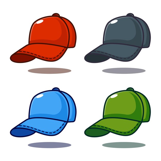 Vector cap cartoon vector illustration