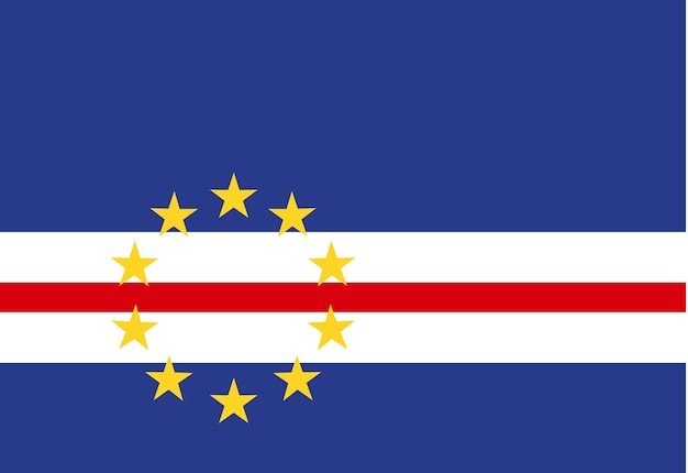 Cape Verde flag illustrator country flags