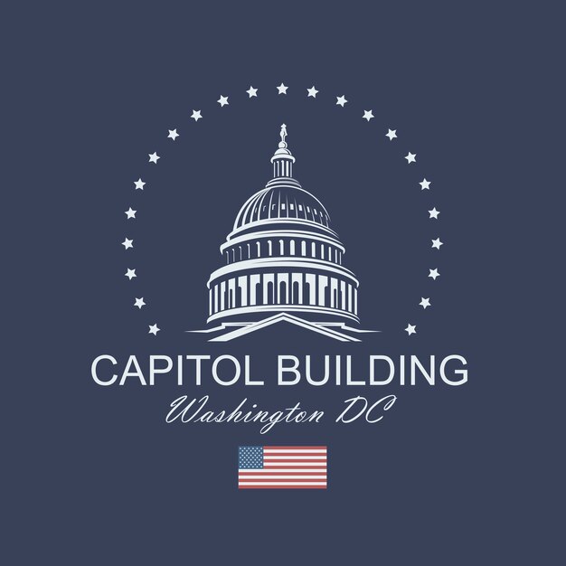 Vector capitol building icon