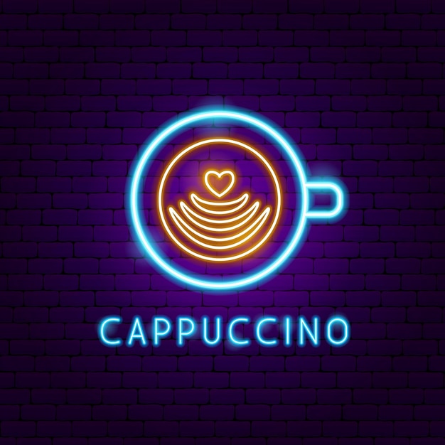 Cappuccino Neon Label