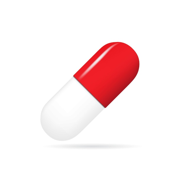 Capsule pill medicine vector illustration