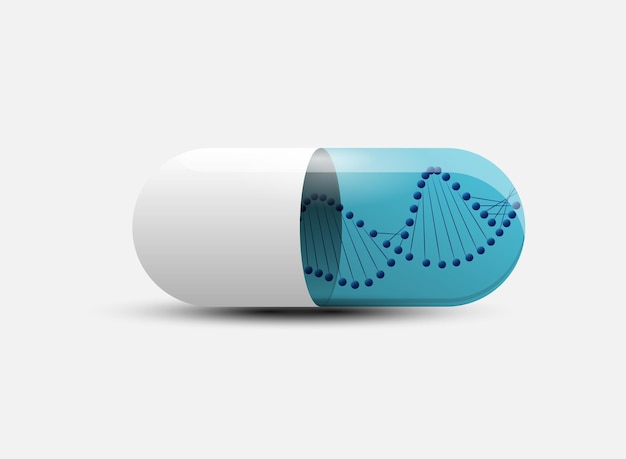 Capsule with vaccine medical advancement with DNA