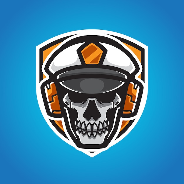 CAPTAIN SKULL SPORT MASCOT LOGO