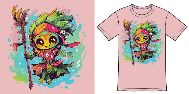 Captivating character artwork for your tshirt project