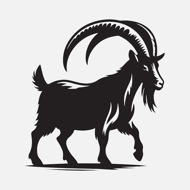 Captivating Goat Silhouette Art A Visual Delight