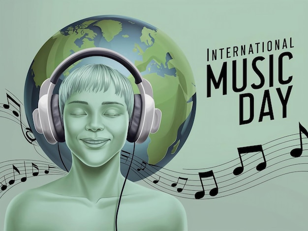 Vector a captivating stylized illustration celebrating international music day