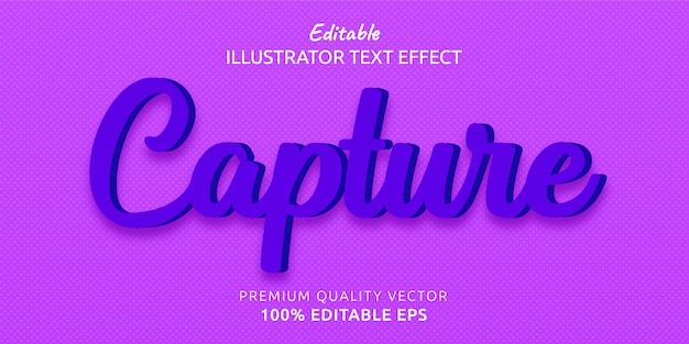 Capture Editable Text Style Effect