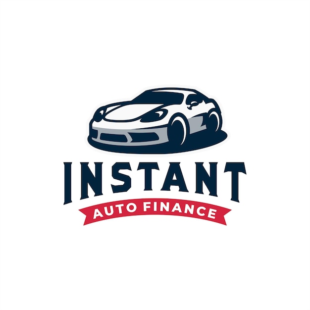 car auto finance logo design