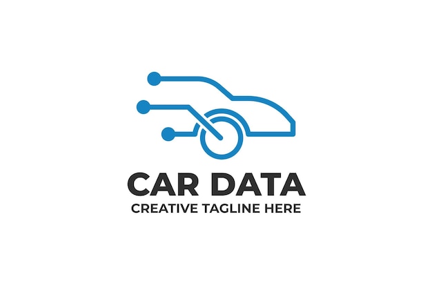 Car Cable Network Data Technology Logo