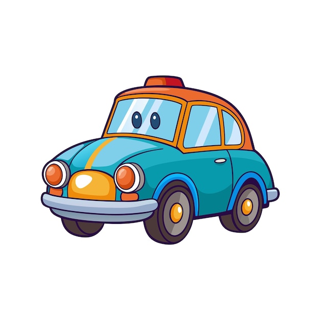 Vector car cartoon drawing style vector design