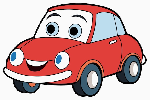 Vector car cartoon vector illustration