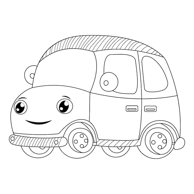 Car coloring page for kids