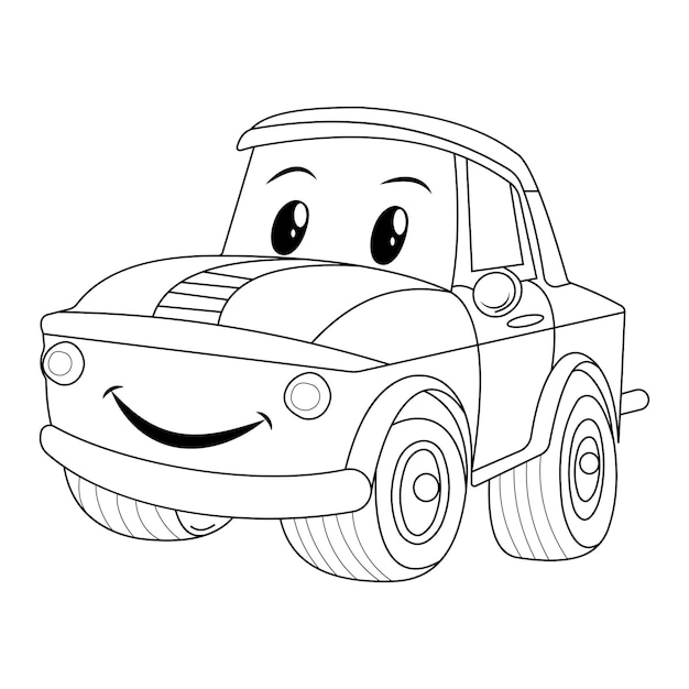 Car coloring page