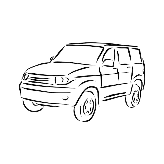 Car concept. Car sketch.Vector hand drawn. Autodesign. Automobile drawing.