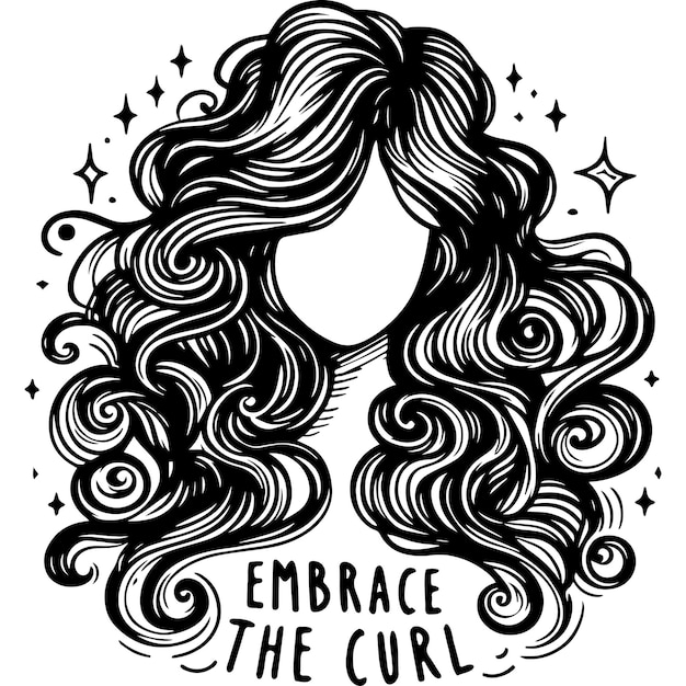 Car Decal_Embrace the Curl_Wavy Hair_AA