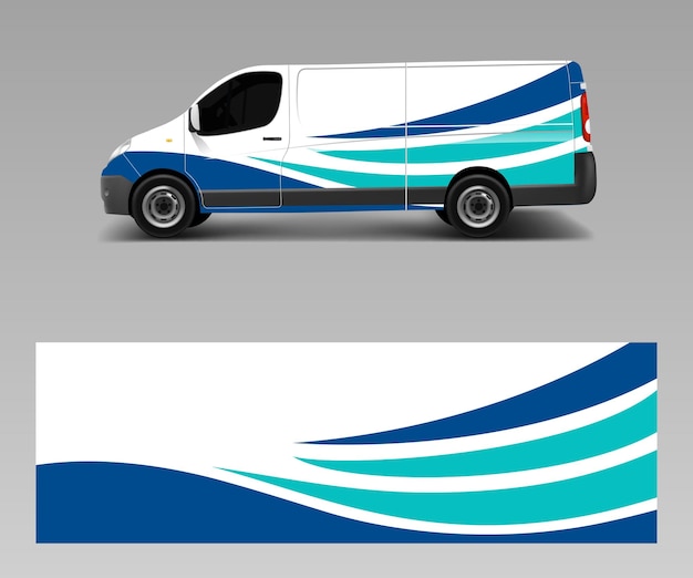 Car decal van designs Wrap designs template vector