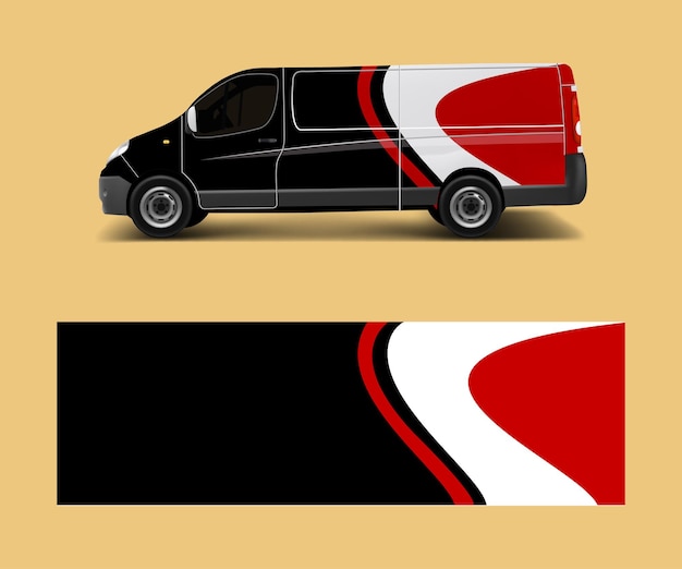 Car decal van designs Wrap designs template vector