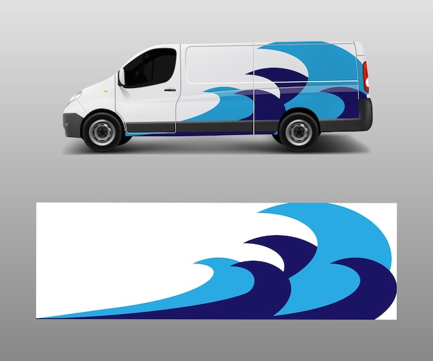 Car decal van designs Wrap designs template vector