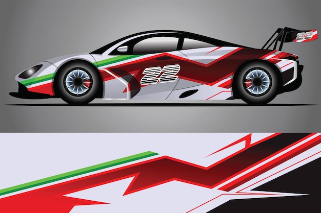 Car Decal Wrap  Design Vector