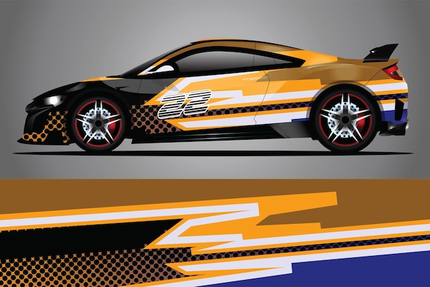 Car Decal Wrap  Design Vector