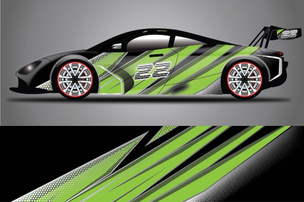 Car Decal Wrap  Design Vector