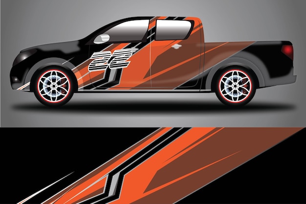 Car Decal Wrap  Design Vector