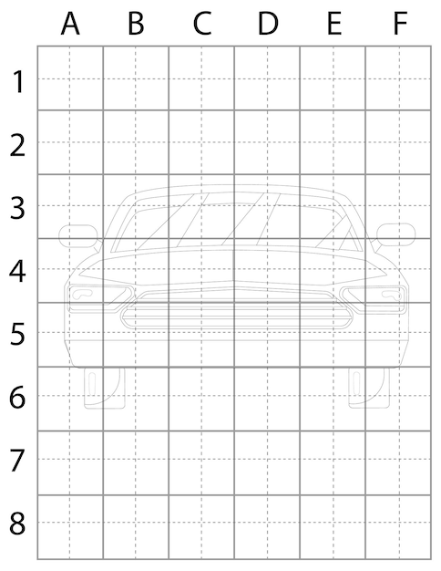 Car Drawing Page, Car Drawing Page for Book, Car drawing page for kids, Car Black and White, Car Vec