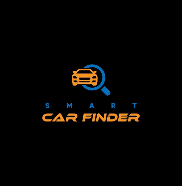 Vector car finder vector logo template