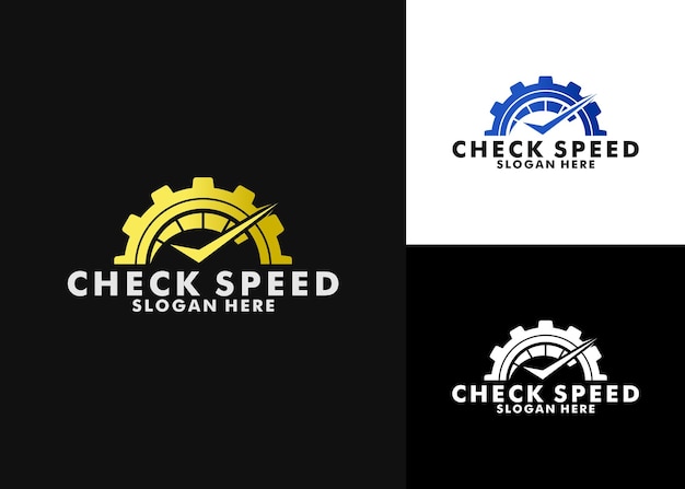 Car Garage Premium Concept Logo Design, Auto speed logo vector inspiration