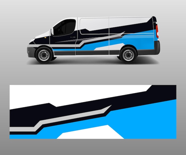 Car graphic abstract stripe designs vector abstract lines design concept for truck and vehicles van graphics vinyl wrap