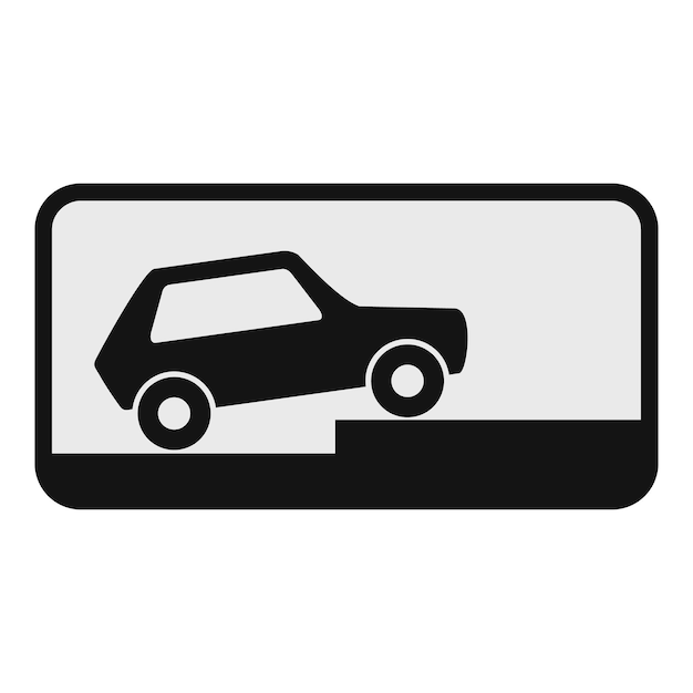 Car icon Flat illustration of car vector icon for web