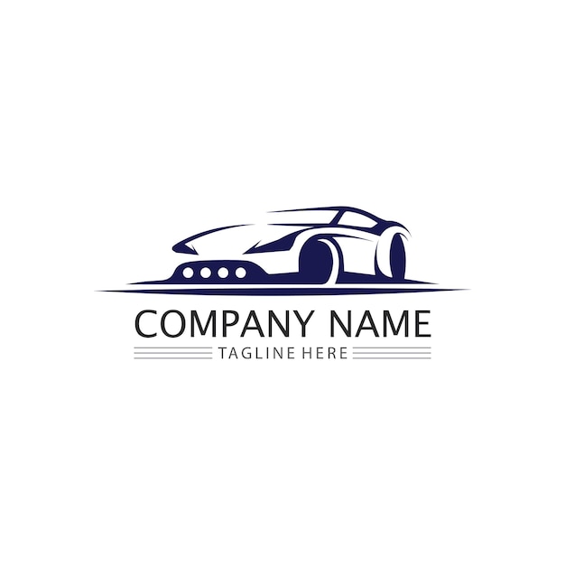 Car icons and vector logo automobiles for travel truck bus and other transport vector signs design illustration