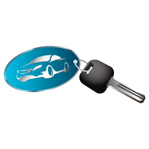 Car ignition key and key fob