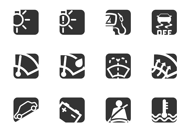 Car Interface Symbols