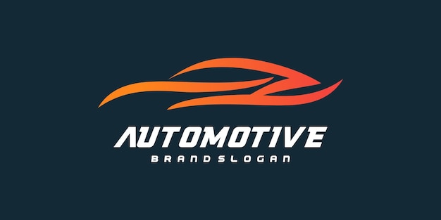 Car logo design with creative modern concept Premium Vector