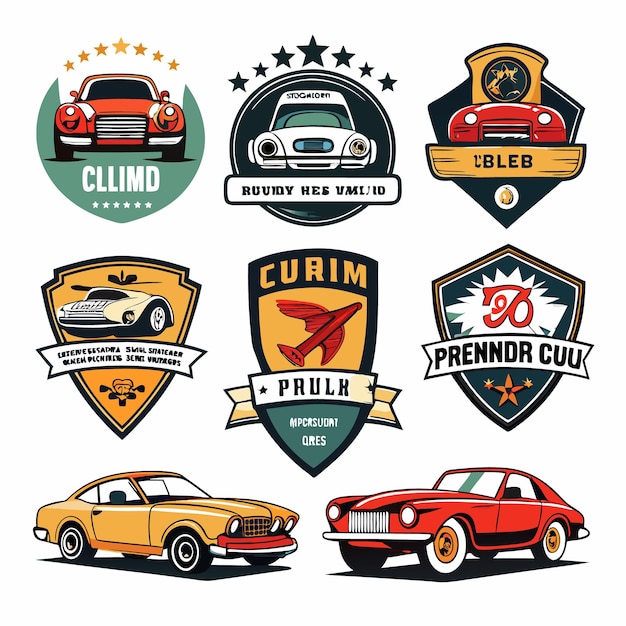 Car Logos Collection Iconic Automotive Emblems for Brands and Clubs