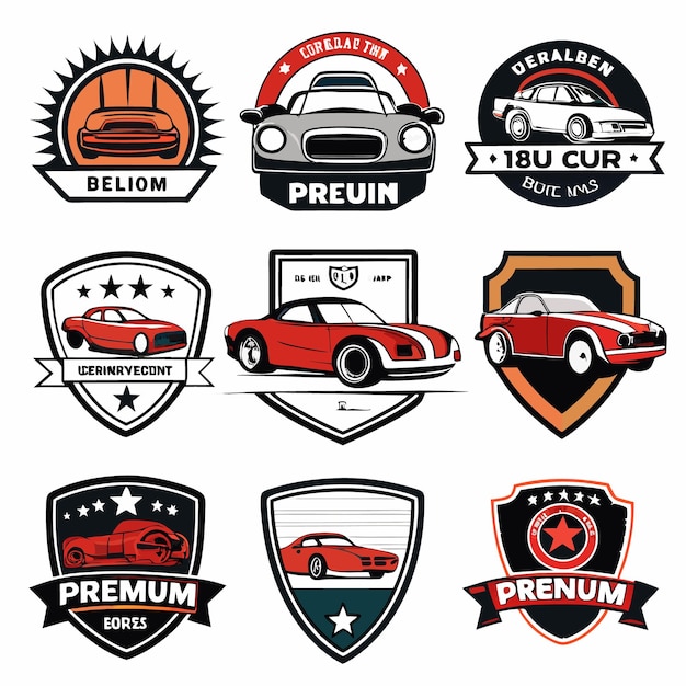 Car Logos Collection Iconic Automotive Emblems for Brands and Clubs