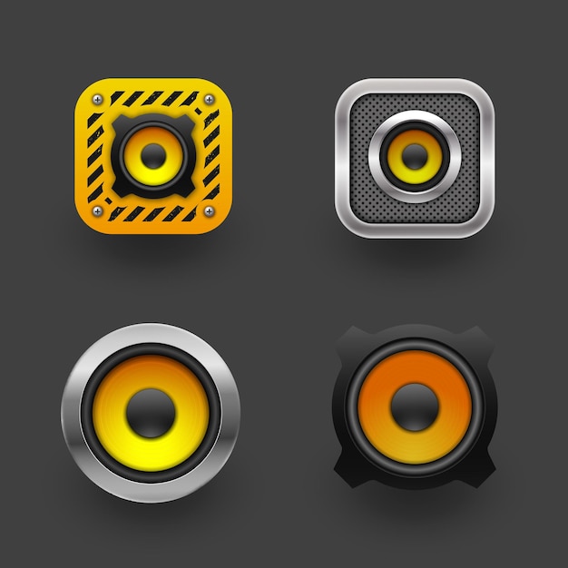 Car loudspeaker icon