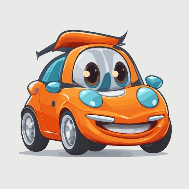 Car mascot vector on a white background