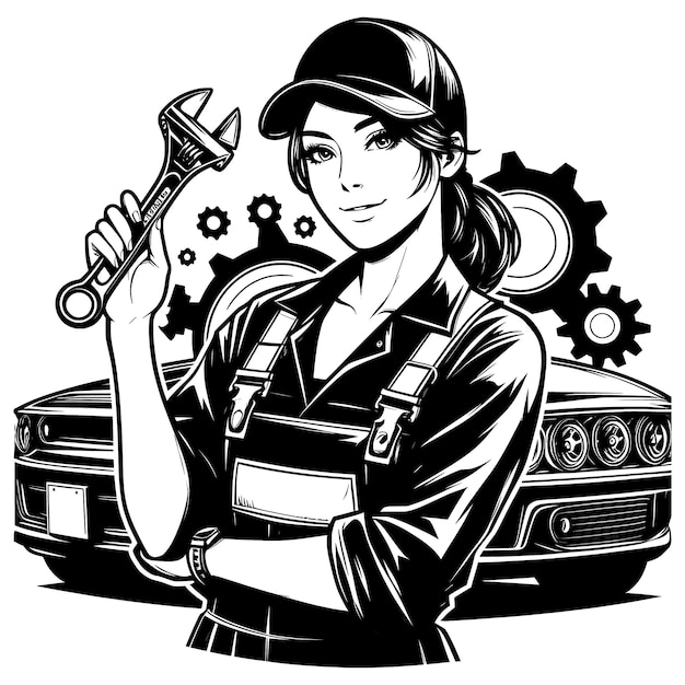 Car Mechanic tools Cut Files For Silhouette FileCar Repair SvgPiston SvgWrench FilesMechanic Vec